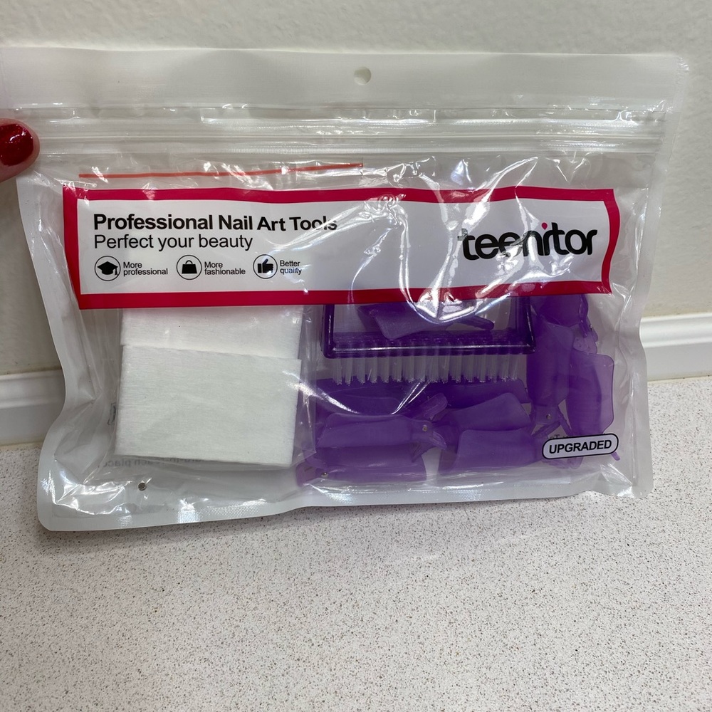 Nail soak off kit